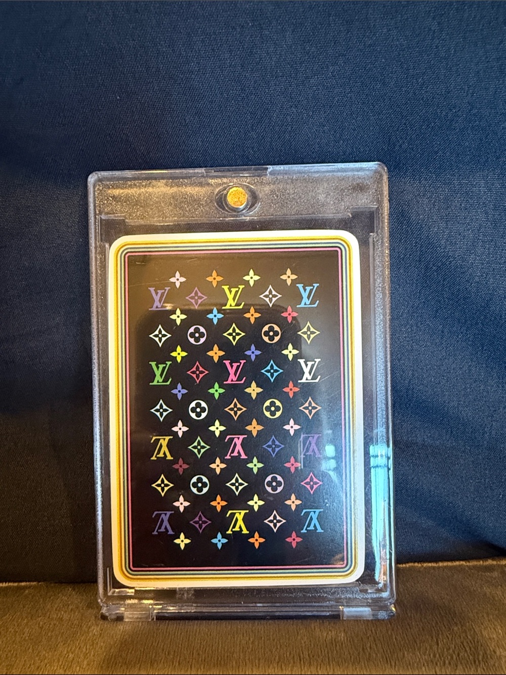 Louis Vuitton Black Multicolor Monogram Murakami Playing Card with Case